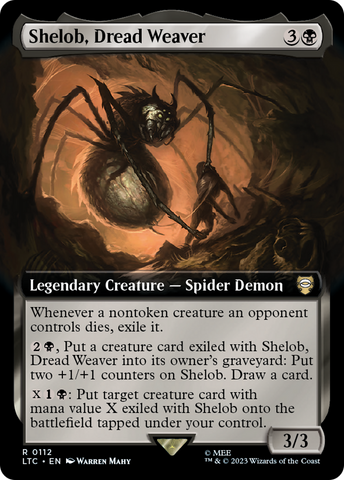 Shelob, Dread Weaver (Extended Art) [The Lord of the Rings: Tales of Middle-Earth Commander] - The Mythic Store | 24h Order Processing