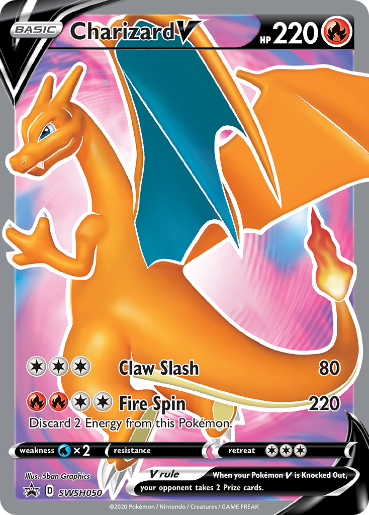 Charizard V (SWSH050) [Sword & Shield: Black Star Promos] - The Mythic Store | 24h Order Processing