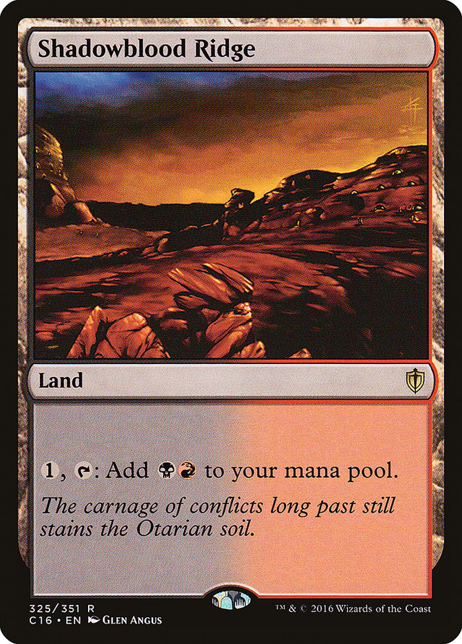 Shadowblood Ridge [Commander 2016] - The Mythic Store | 24h Order Processing