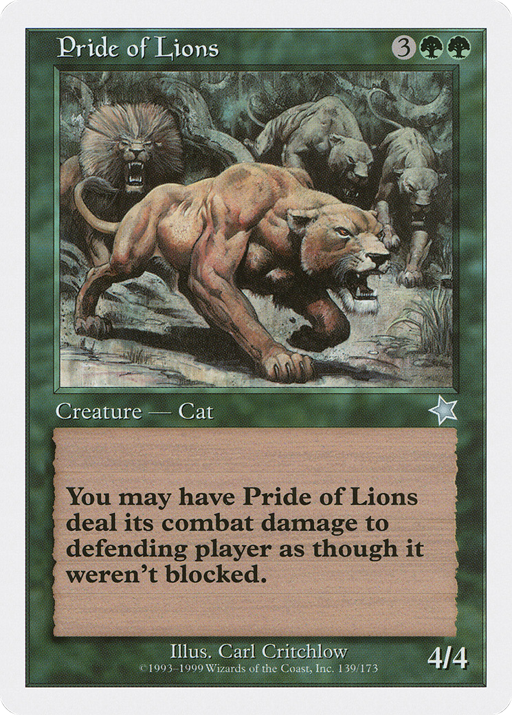 Pride of Lions [Starter 1999] - The Mythic Store | 24h Order Processing