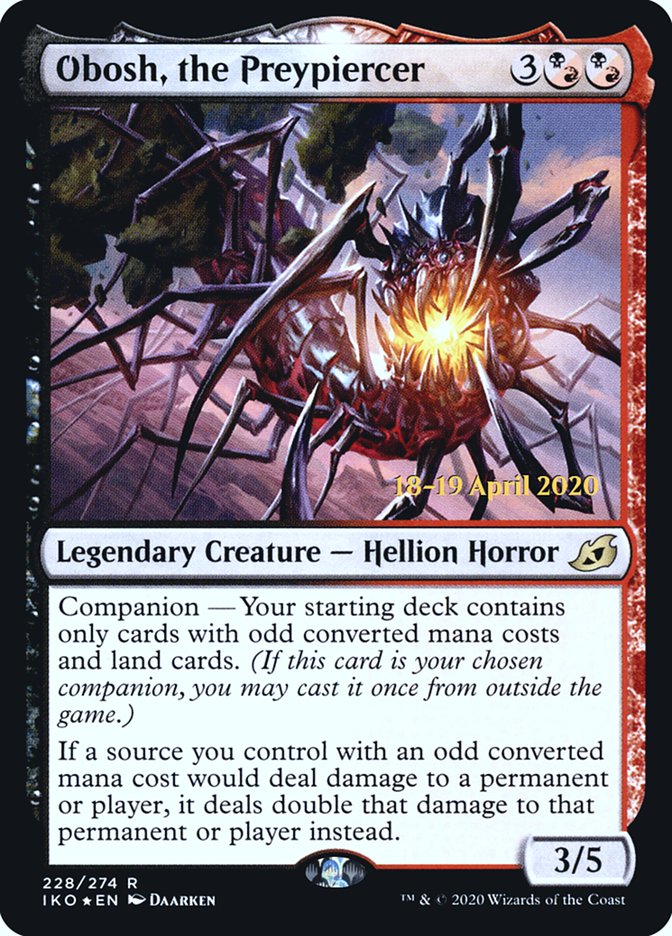 Obosh, the Preypiercer [Ikoria: Lair of Behemoths Prerelease Promos] - The Mythic Store | 24h Order Processing