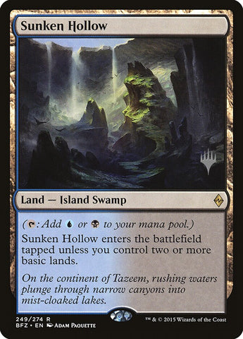 Sunken Hollow [Battle for Zendikar Promos] - The Mythic Store | 24h Order Processing
