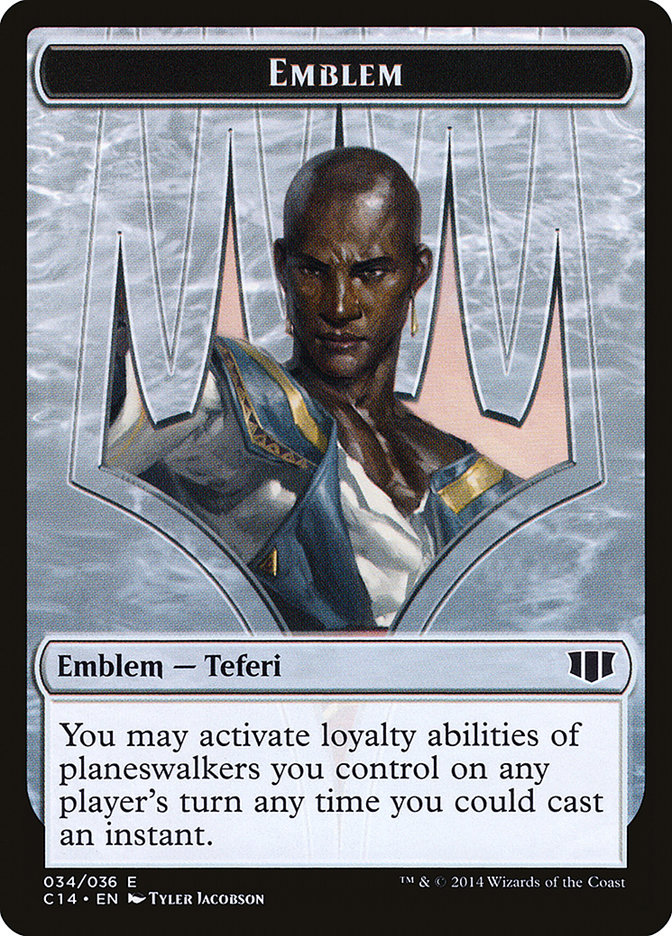 Teferi, Temporal Archmage Emblem // Zombie (011/036) Double-Sided Token [Commander 2014 Tokens] - The Mythic Store | 24h Order Processing