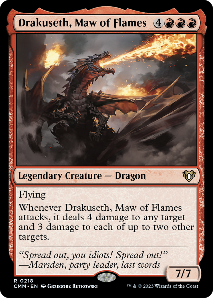 Drakuseth, Maw of Flames [Commander Masters] - The Mythic Store | 24h Order Processing