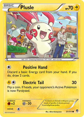 Plusle (31/111) [XY: Furious Fists] - The Mythic Store | 24h Order Processing