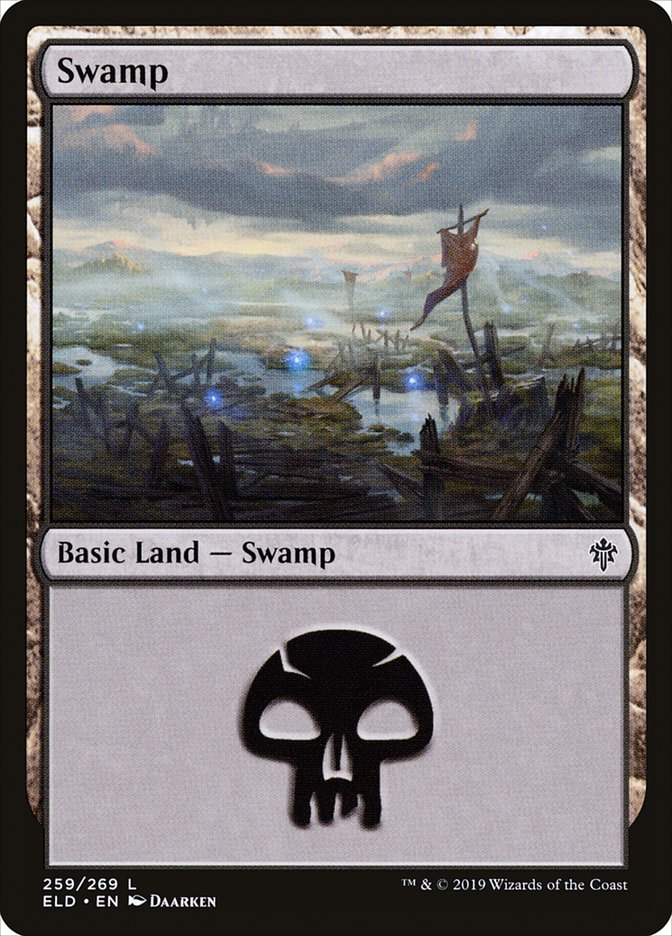 Swamp (259) [Throne of Eldraine] - The Mythic Store | 24h Order Processing