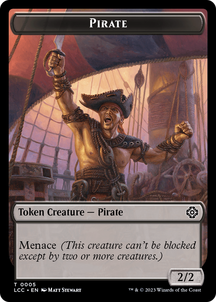 The Monarch // Pirate Double-Sided Token [The Lost Caverns of Ixalan Commander Tokens] - The Mythic Store | 24h Order Processing