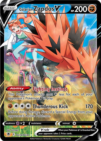 Galarian Zapdos V (TG19/TG30) [Sword & Shield: Astral Radiance] - The Mythic Store | 24h Order Processing