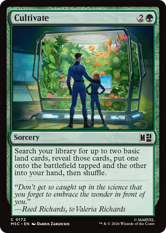 Cultivate (Surge Foil) [Marvel Super Heroes Commander] - The Mythic Store | 24h Order Processing