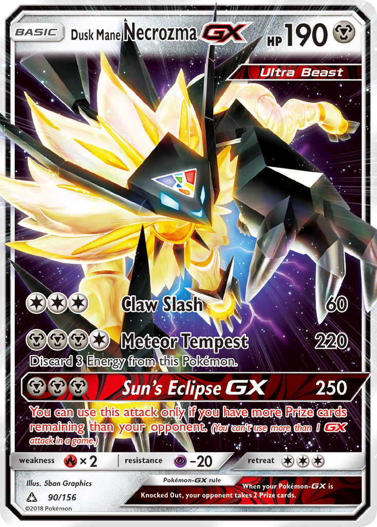 Dusk Mane Necrozma GX (90/156) [Sun & Moon: Ultra Prism] - The Mythic Store | 24h Order Processing