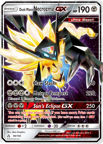 Dusk Mane Necrozma GX (90/156) [Sun & Moon: Ultra Prism] - The Mythic Store | 24h Order Processing