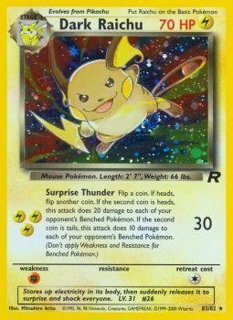 Dark Raichu (83/82) [Team Rocket Unlimited] - The Mythic Store | 24h Order Processing