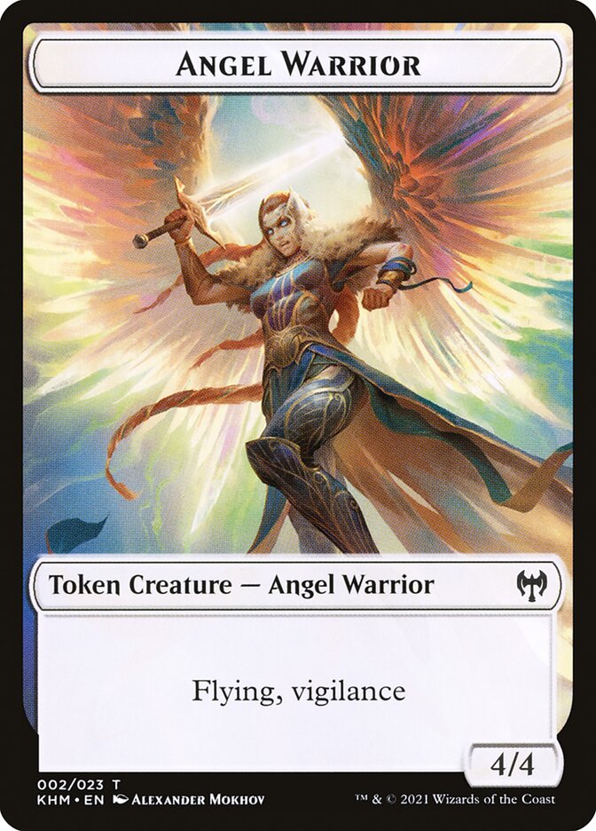 Elf Warrior // Angel Warrior Double-Sided Token [Kaldheim Tokens] - The Mythic Store | 24h Order Processing