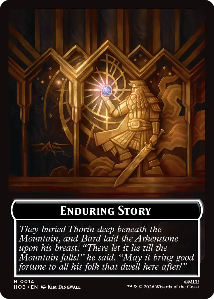 Dwarf // Enduring Story Double-Sided Token [The Hobbit Tokens] - The Mythic Store | 24h Order Processing