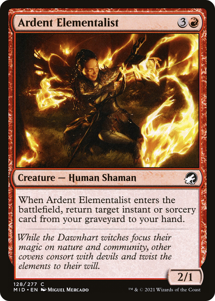 Ardent Elementalist [Innistrad: Midnight Hunt] - The Mythic Store | 24h Order Processing