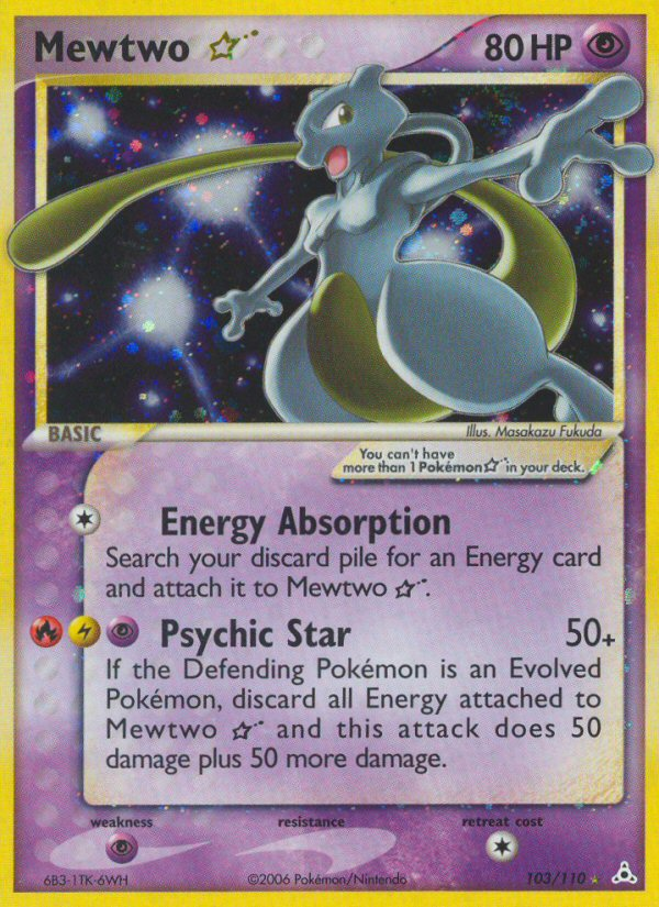 Mewtwo Star (103/110) [EX: Holon Phantoms] - The Mythic Store | 24h Order Processing