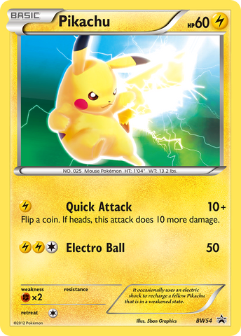Pikachu (BW54) [Black & White: Black Star Promos] - The Mythic Store | 24h Order Processing