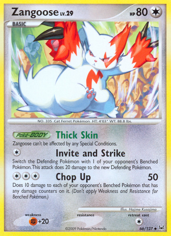Zangoose (66/127) [Platinum: Base Set] - The Mythic Store | 24h Order Processing