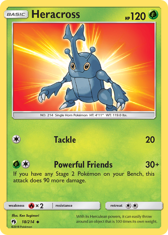 Heracross (18/214) [Sun & Moon: Lost Thunder] - The Mythic Store | 24h Order Processing
