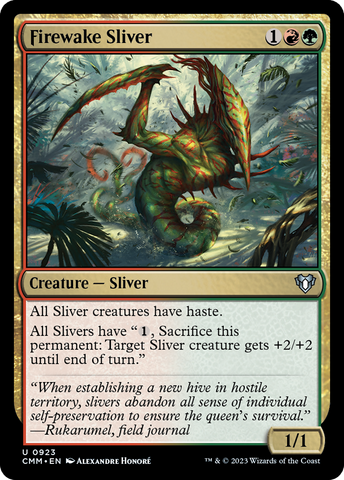 Firewake Sliver [Commander Masters] - The Mythic Store | 24h Order Processing