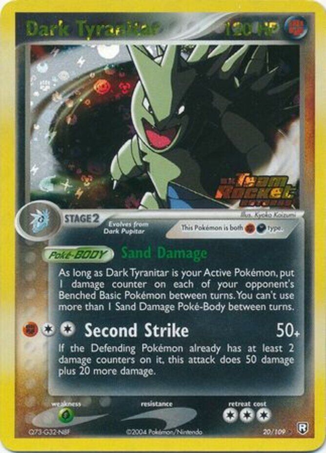 Dark Tyranitar (20/109) (Stamped) [EX: Team Rocket Returns] - The Mythic Store | 24h Order Processing