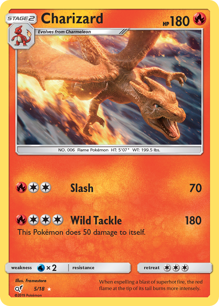 Charizard (5/18) [Sun & Moon: Detective Pikachu] - The Mythic Store | 24h Order Processing