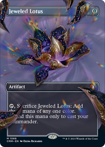 Jeweled Lotus (Borderless Textured Foil Frame Break) [Commander Masters] - The Mythic Store | 24h Order Processing