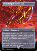 Bloodforged Battle-Axe (Borderless Alternate Art) [Double Masters 2022] - The Mythic Store | 24h Order Processing