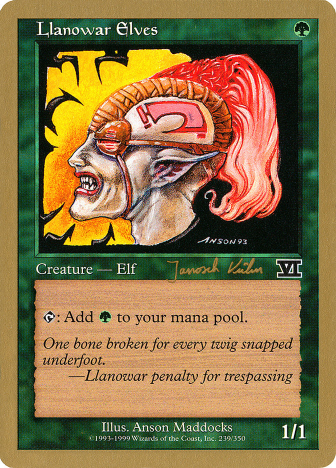 Llanowar Elves (Janosch Kuhn) [World Championship Decks 2000] - The Mythic Store | 24h Order Processing