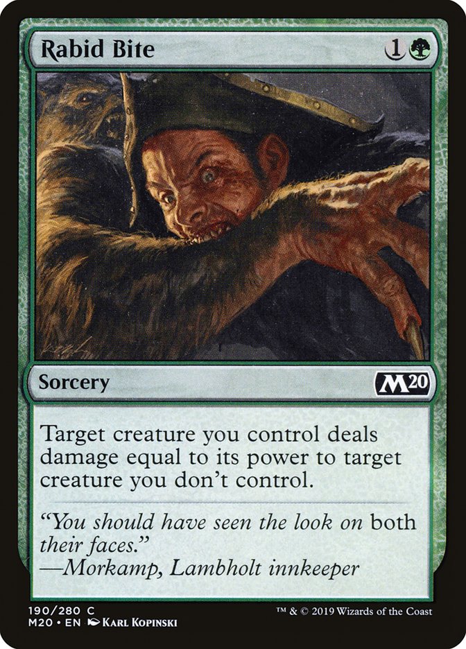 Rabid Bite [Core Set 2020] - The Mythic Store | 24h Order Processing