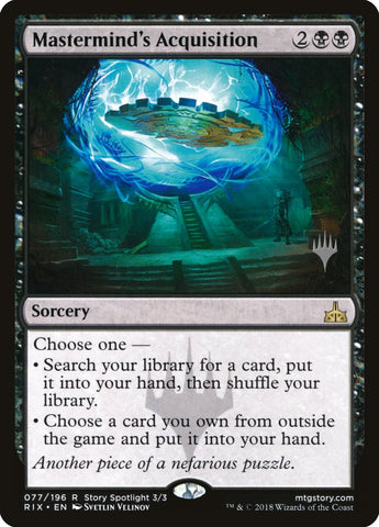Mastermind's Acquisition (Promo Pack) [Rivals of Ixalan Promos] - The Mythic Store | 24h Order Processing
