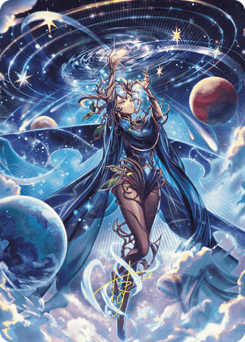 Omniscience Anime Art Card (Gold-Stamped Signature) [Wilds of Eldraine Art Series] - The Mythic Store | 24h Order Processing