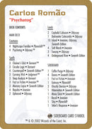 Carlos Romao Decklist [World Championship Decks 2002] - The Mythic Store | 24h Order Processing
