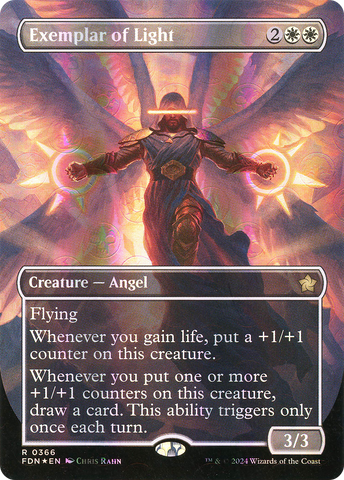 Exemplar of Light (Borderless) (Mana Foil) [Foundations] - The Mythic Store | 24h Order Processing