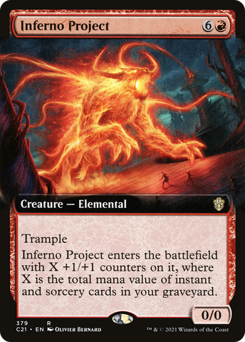 Inferno Project (Extended Art) [Commander 2021] - The Mythic Store | 24h Order Processing