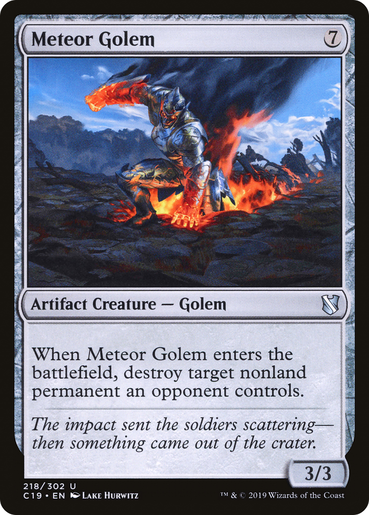 Meteor Golem [Commander 2019] - The Mythic Store | 24h Order Processing