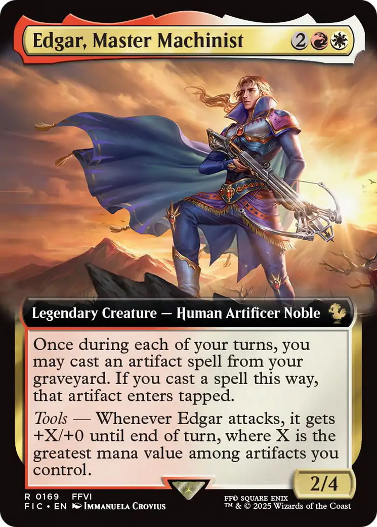 Edgar, Master Machinist (Extended Art) [FINAL FANTASY Commander] - The Mythic Store | 24h Order Processing