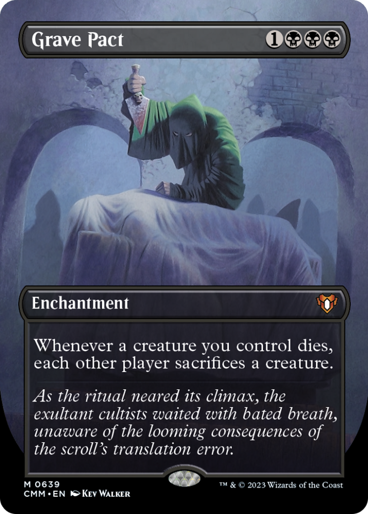 Grave Pact (Borderless Alternate Art) [Commander Masters] - The Mythic Store | 24h Order Processing