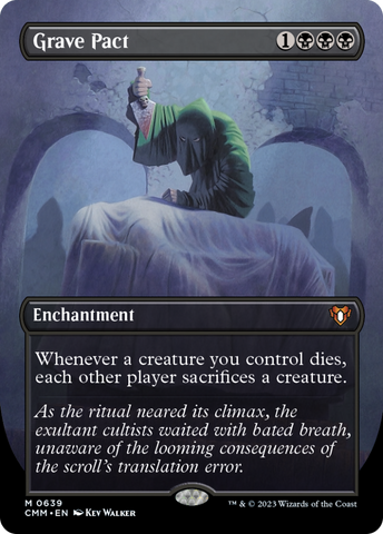 Grave Pact (Borderless Alternate Art) [Commander Masters] - The Mythic Store | 24h Order Processing