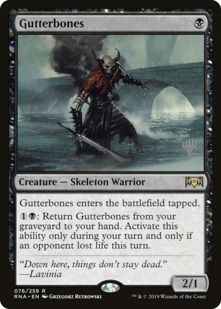 Gutterbones (Promo Pack) [Ravnica Allegiance Promos] - The Mythic Store | 24h Order Processing