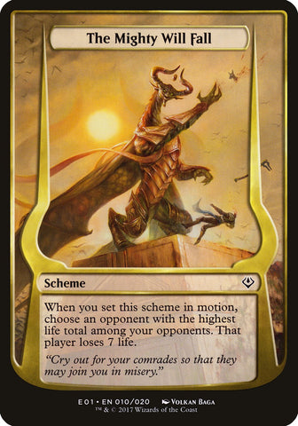 The Mighty Will Fall (Schemes) [Archenemy: Nicol Bolas Schemes] - The Mythic Store | 24h Order Processing