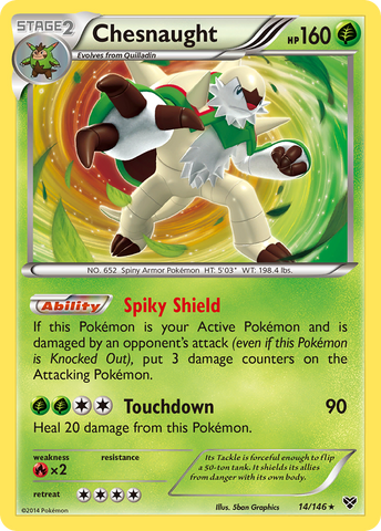 Chesnaught (14/146) [XY: Base Set] - The Mythic Store | 24h Order Processing
