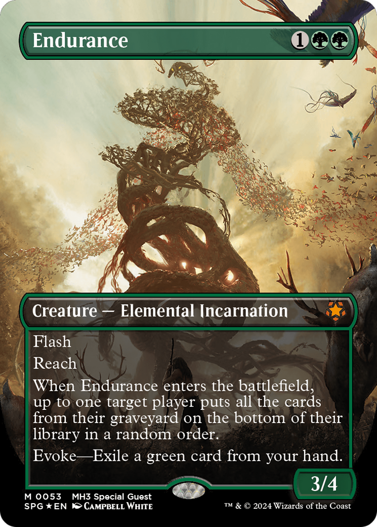 Endurance (Borderless) (Textured Foil) [Modern Horizons 3 Special Guests] - The Mythic Store | 24h Order Processing