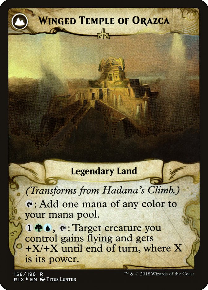 Hadana's Climb // Winged Temple of Orazca [Rivals of Ixalan Prerelease Promos] - The Mythic Store | 24h Order Processing
