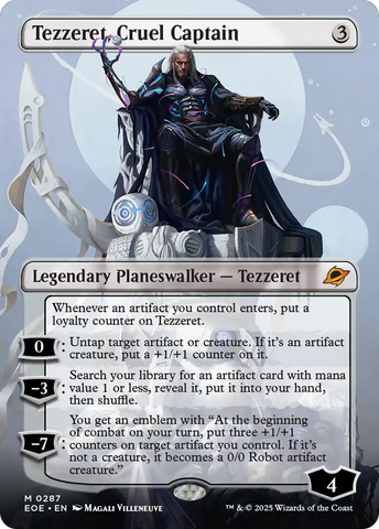 Tezzeret, Cruel Captain (Borderless) [Edge of Eternities] - The Mythic Store | 24h Order Processing