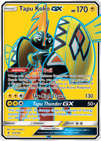 Tapu Koko GX (135/145) [Sun & Moon: Guardians Rising] - The Mythic Store | 24h Order Processing