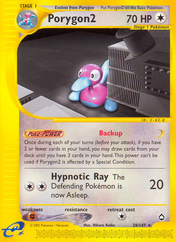 Porygon2 (28/147) [Aquapolis] - The Mythic Store | 24h Order Processing