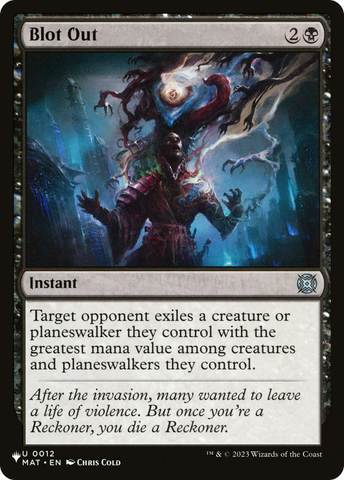 Blot Out [The List] - The Mythic Store | 24h Order Processing