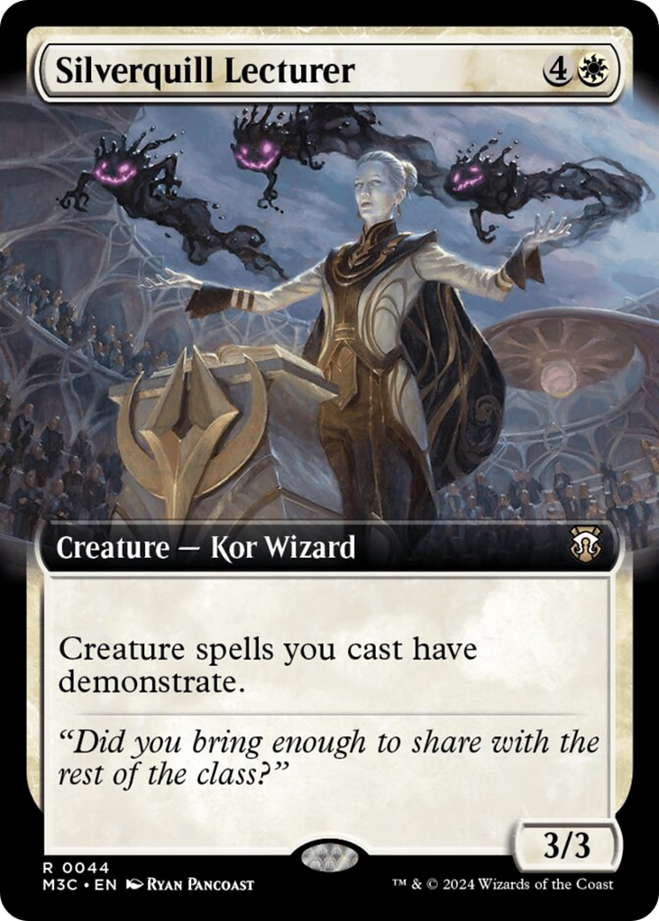 Silverquill Lecturer (Extended Art) (Ripple Foil) [Modern Horizons 3 Commander] - The Mythic Store | 24h Order Processing