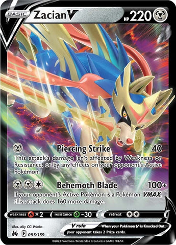 Zacian V (095/159) [Sword & Shield: Crown Zenith] - The Mythic Store | 24h Order Processing